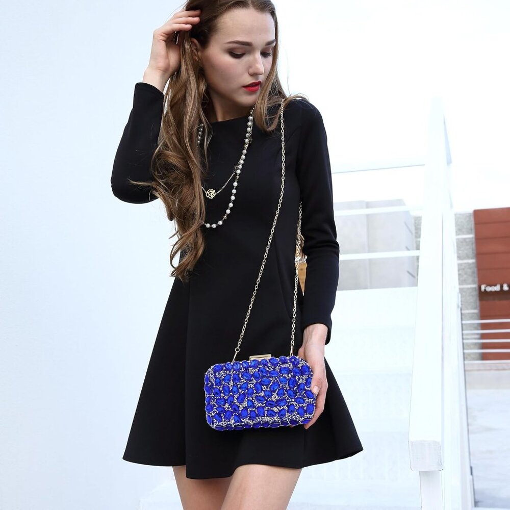 CLUTCH Purses For Women Royal Blue - Picture 7 of 7